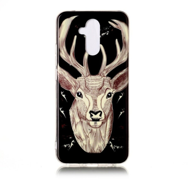

Силиконовый (TPU) чехол Deexe LumiCase для Huawei Mate 20 Lite - Elk Pattern