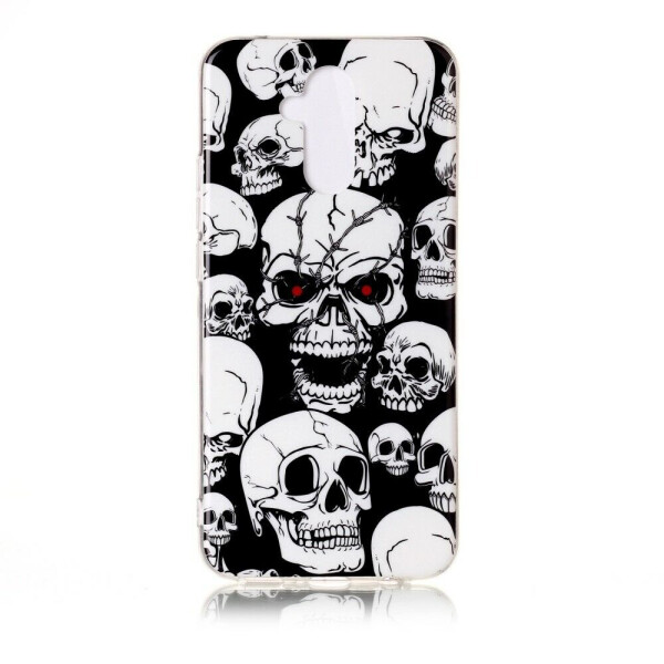 

Силиконовый (TPU) чехол Deexe LumiCase для Huawei Mate 20 Lite - Cool Skulls