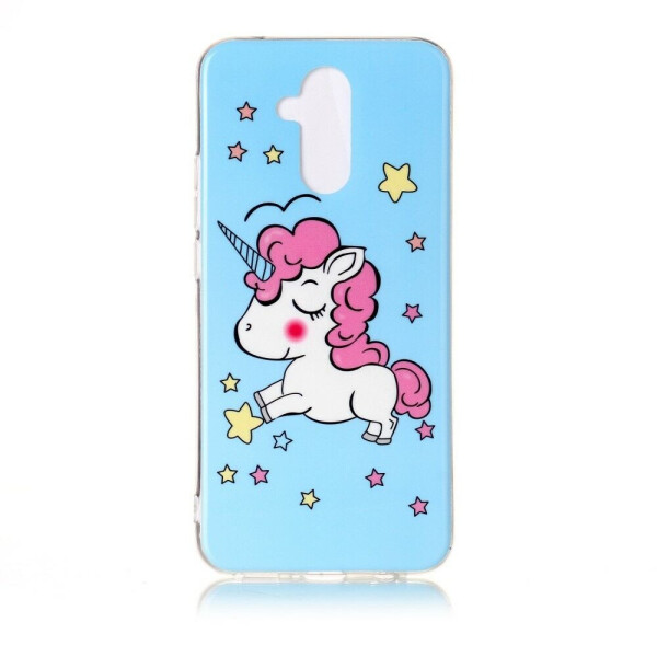 

Силиконовый (TPU) чехол Deexe LumiCase для Huawei Mate 20 Lite - Unicorn Pattern