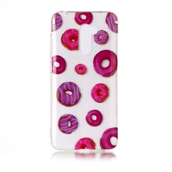 

Силиконовый (TPU) чехол Deexe Pretty Glossy для Xiaomi Poco F1 - Doughnut Printing TPU