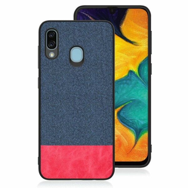 

Защитный чехол UniCase Texture Style для Samsung Galaxy A30 (A305) - Dark Blue / Red
