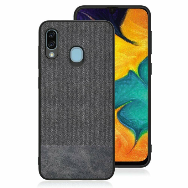 

Защитный чехол UniCase Texture Style для Samsung Galaxy A30 (A305) - Black Cloth / Black Leather