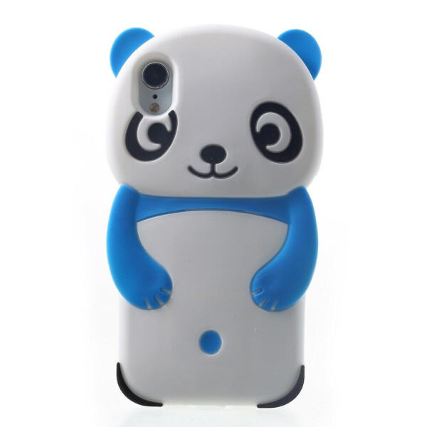 

Силиконовый чехол Deexe 3D Panda для Apple iPhone XR - Blue