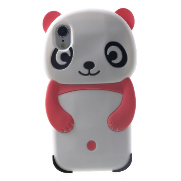 

Силиконовый чехол Deexe 3D Panda для Apple iPhone XR - Pink