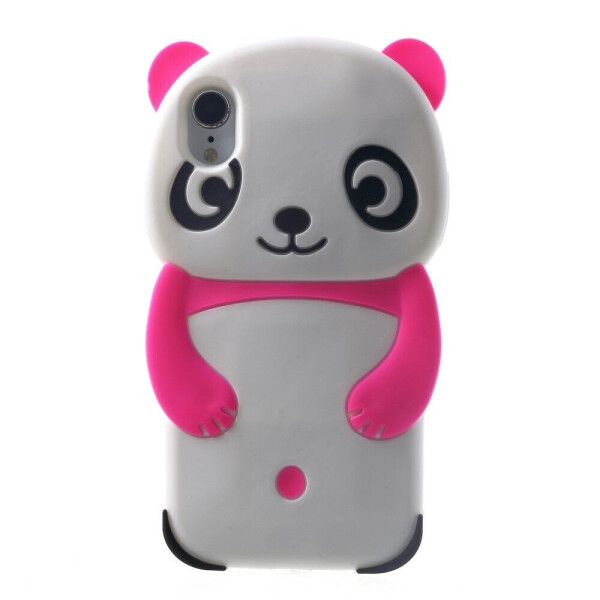 

Силиконовый чехол Deexe 3D Panda для Apple iPhone XR - Rose