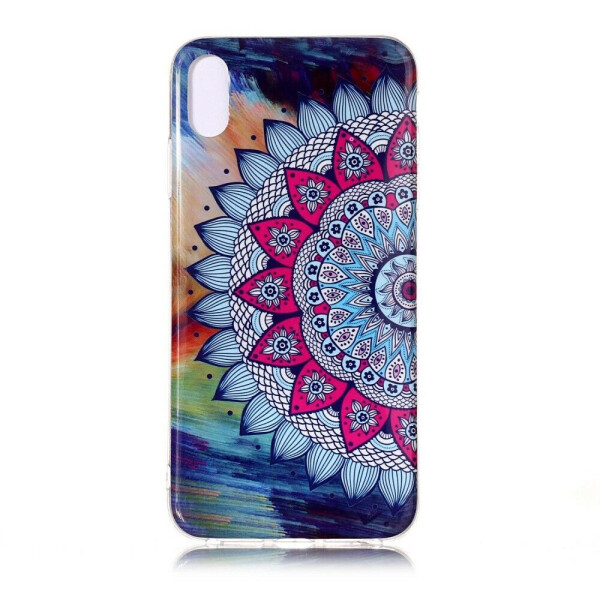 

Силиконовый (TPU) чехол Deexe LumiCase для Apple iPhone XR - Mandala Flower