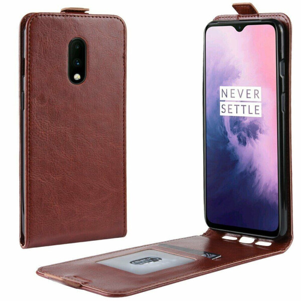 

Чехол Deexe Flip Case для OnePlus 7 - Brown