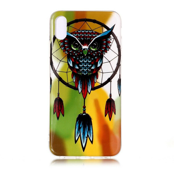 

Силиконовый (TPU) чехол Deexe LumiCase для Apple iPhone XR - Owl Wind Chime