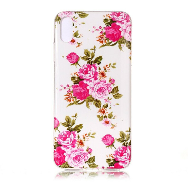 

Силиконовый (TPU) чехол Deexe LumiCase для Apple iPhone XR - Blooming Peonies