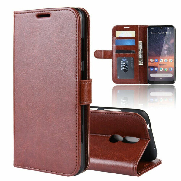 

Чехол-книжка Deexe Wallet Style для Nokia 3.2 - Brown