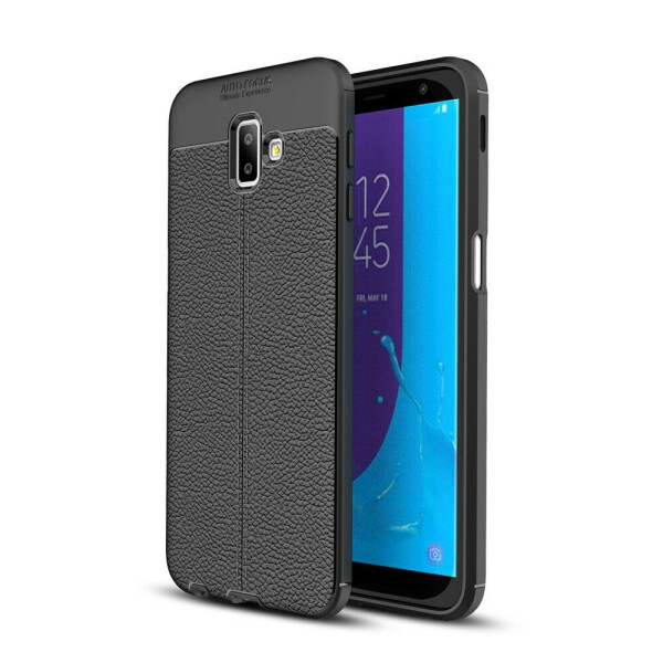 

Защитный чехол Deexe Leather Cover для Samsung Galaxy J6+ (J610) - Black