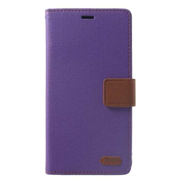 

Чехол-книжка ROAR KOREA Cloth Texture для Apple iPhone Xs Max - Purple