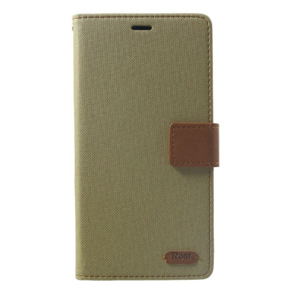 

Чехол-книжка ROAR KOREA Cloth Texture для Apple iPhone Xs Max - Khaki