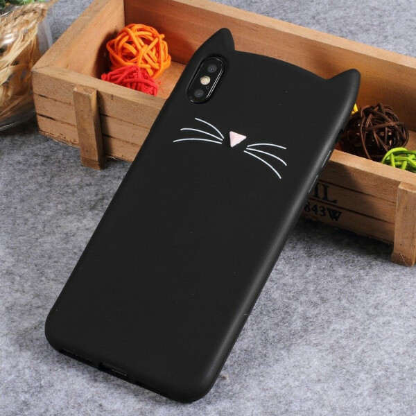 

Силиконовый (TPU) чехол Deexe Cat 3D Series для Apple iPhone Xs Max - Black
