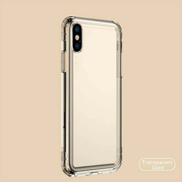 

Силиконовый чехол BASEUS Safety Airbags для Apple iPhone Xs Max - Gold