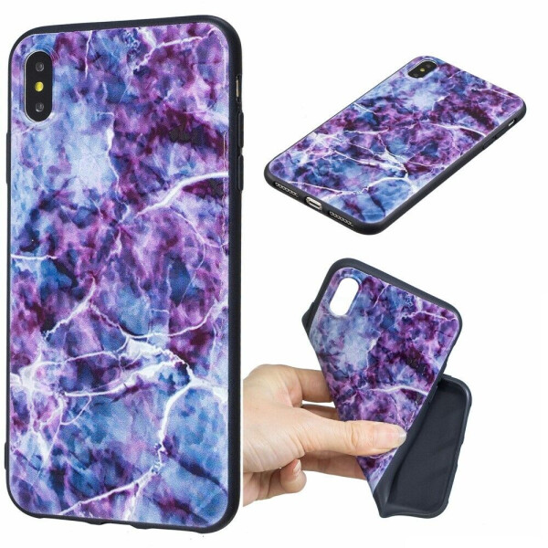 

Силиконовый (TPU) чехол Deexe Life Style для Apple iPhone Xs Max - Marble Texture