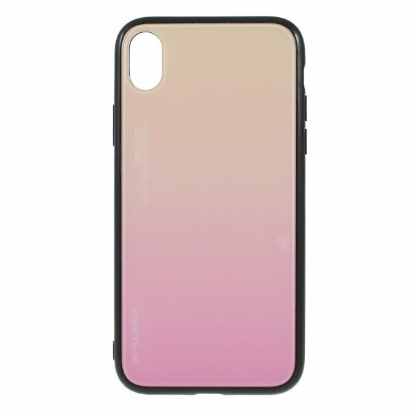 

Защитный чехол Deexe Gradient Color для Apple iPhone XR - Gold / Pink