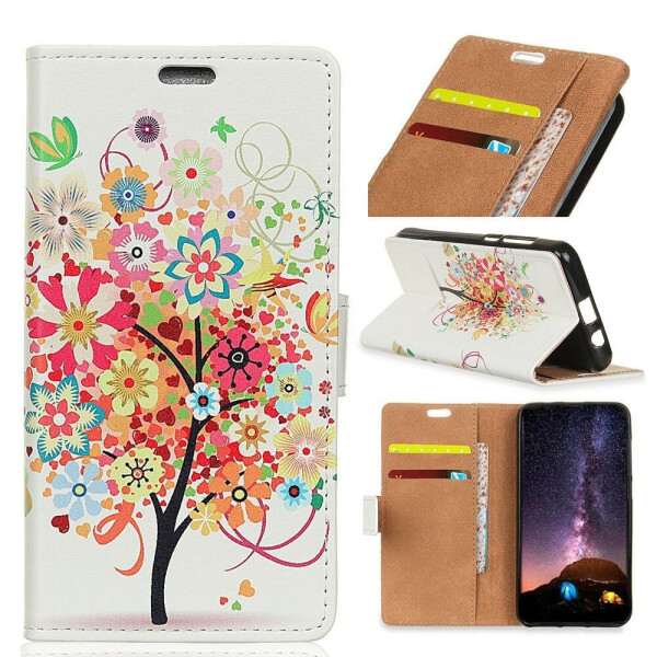 

Чехол Deexe Life Style Wallet для Samsung Galaxy A7 2018 (A750) - Flower Tree