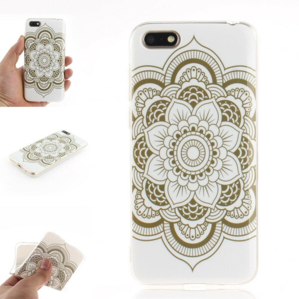 

Силиконовый (TPU) чехол Deexe Life Style для Huawei Y5 2018 / Y5 Prime 2018 / Honor 7A - Henna Lotus