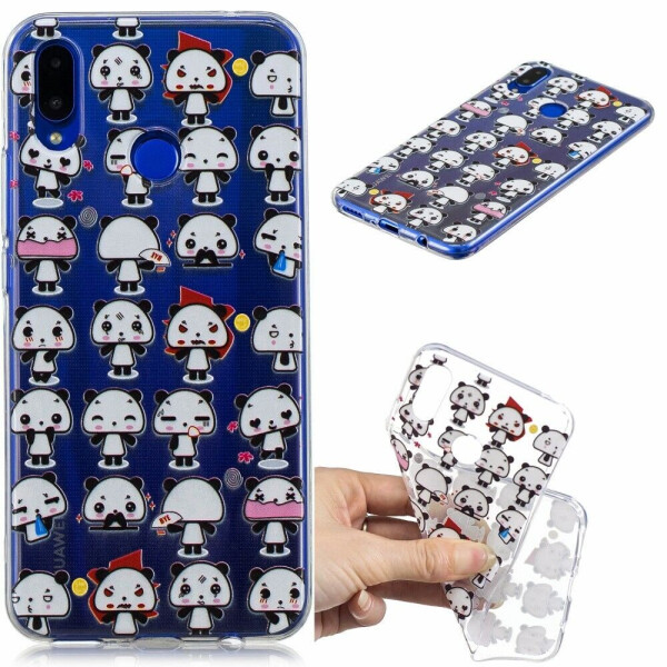 

Силиконовый (TPU) чехол Deexe Pretty Glossy для Huawei P Smart Plus - Lovely Pandas