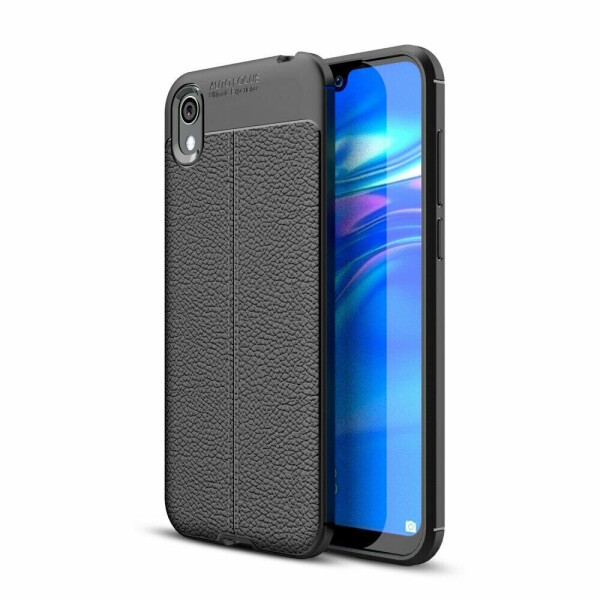 

Защитный чехол Deexe Leather Cover для Huawei Y5 (2019) / Honor 8S / Honor 8S Prime - Black