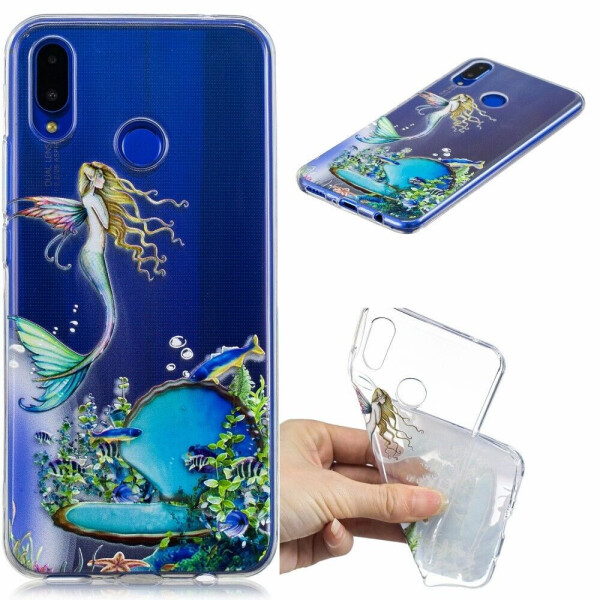 

Силиконовый (TPU) чехол Deexe Pretty Glossy для Huawei P Smart Plus - Mermaid