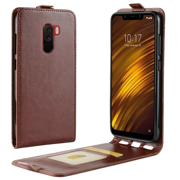 

Чехол Deexe Flip Case для Xiaomi Poco F1 - Brown