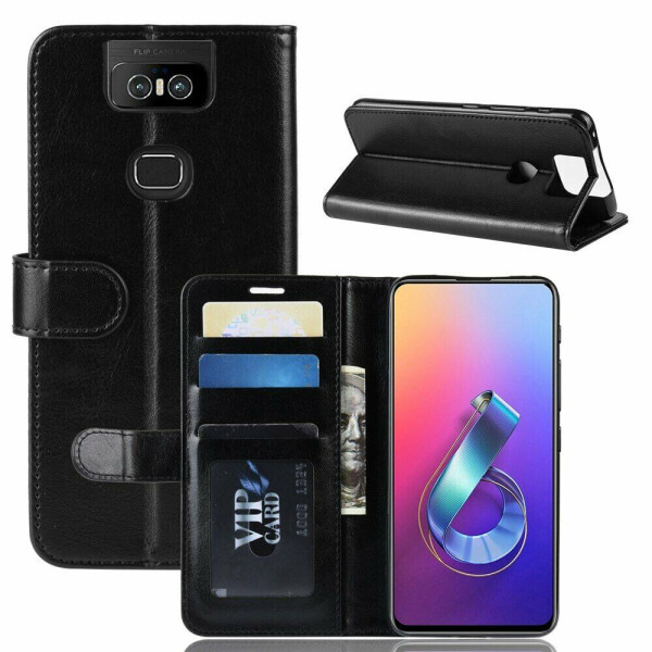 

Чехол-книжка Deexe Wallet Style для ASUS Zenfone 6 ZS630KL - Black