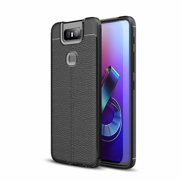 

Защитный чехол Deexe Leather Cover для ASUS Zenfone 6 ZS630KL - Black