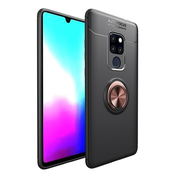 

Защитный чехол UniCase Magnetic Ring для Huawei Mate 20 - Black/Rose Gold