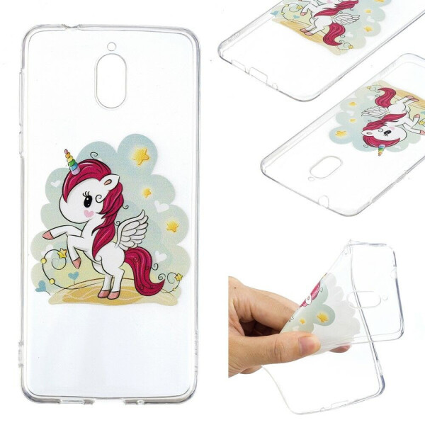 

Силиконовый (TPU) чехол Deexe Pretty Glossy для Nokia 3.1 / Nokia 3 2018 - Unicorn