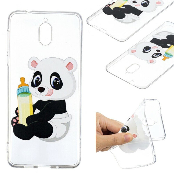 

Силиконовый (TPU) чехол Deexe Pretty Glossy для Nokia 3.1 / Nokia 3 2018 - Panda Baby