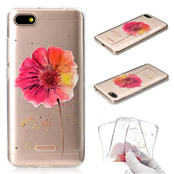 

Силиконовый (TPU) чехол Deexe Pretty Glossy для Xiaomi Redmi 6A - Flower
