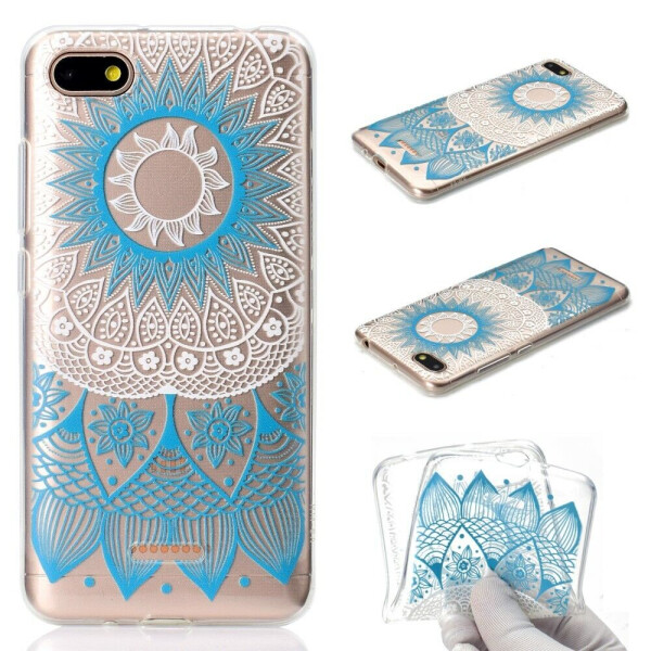 

Силиконовый (TPU) чехол Deexe Pretty Glossy для Xiaomi Redmi 6A - Blue Mandala