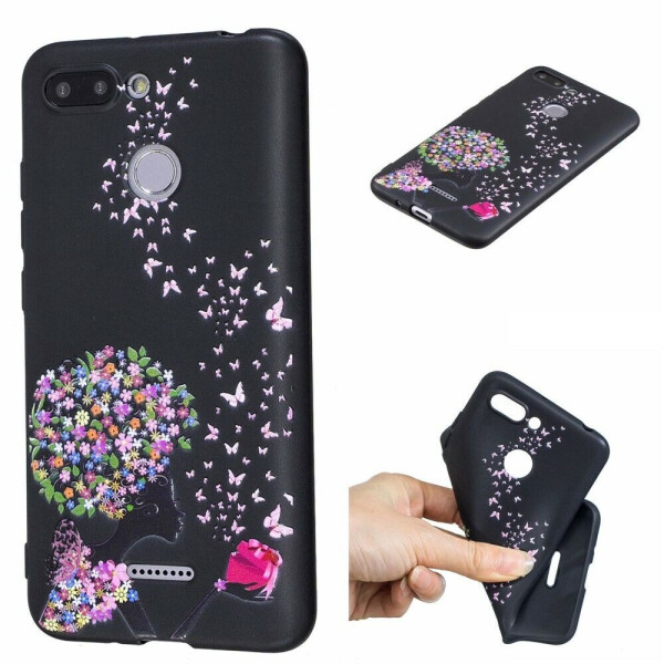 

Силиконовый (TPU) чехол Deexe Life Style для Xiaomi Redmi 6 - Flower and Butterfly