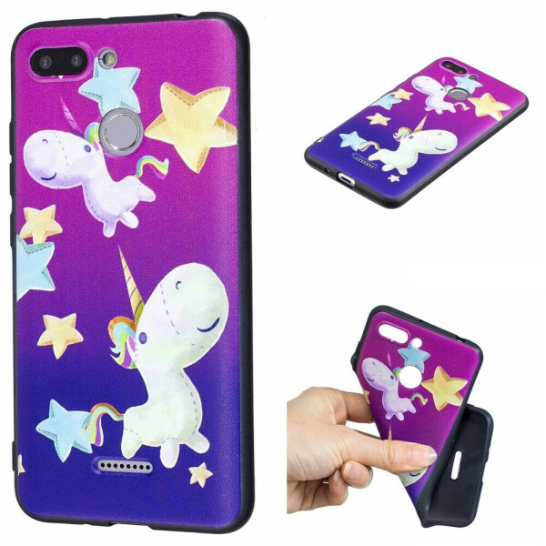 

Силиконовый (TPU) чехол Deexe Life Style для Xiaomi Redmi 6 - Unicorn and Star