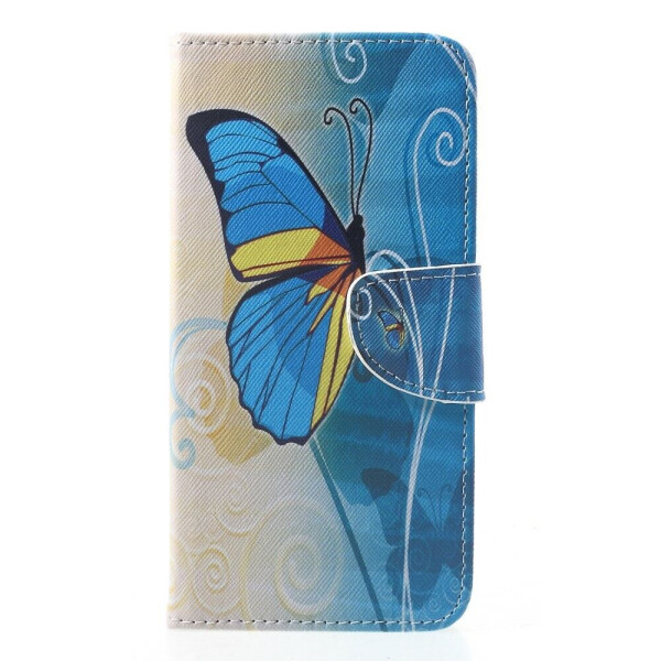 

Чехол-книжка Deexe Color Wallet для Xiaomi Poco F1 - Blue Butterfly