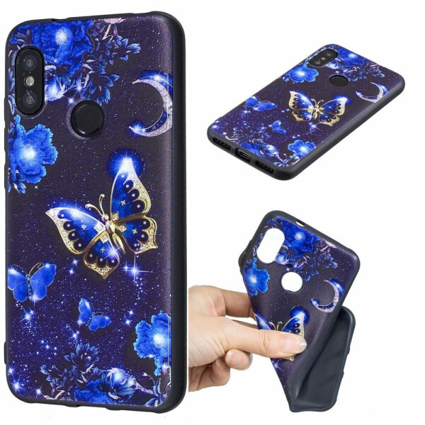 

Силиконовый (TPU) чехол Deexe Life Style для Xiaomi Redmi 6 Pro / Mi A2 Lite - Blue Butterfly