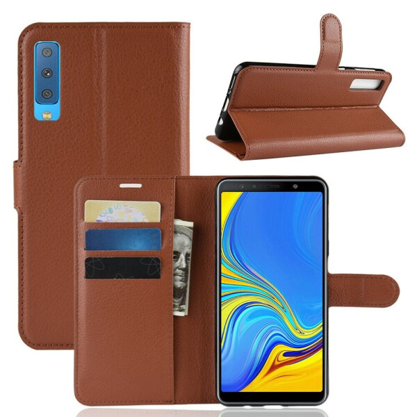 

Чехол-книжка Deexe Wallet Style для Samsung Galaxy A7 2018 (A750) - Brown
