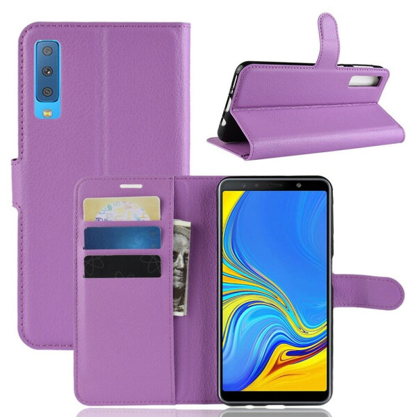 

Чехол-книжка Deexe Wallet Style для Samsung Galaxy A7 2018 (A750) - Purple