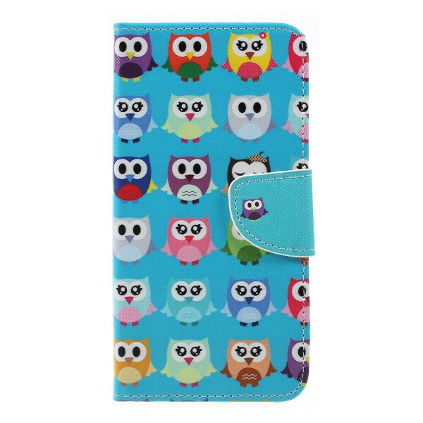 

Чехол-книжка Deexe Color Wallet для Samsung Galaxy A7 2018 (A750) - Multiple Owls