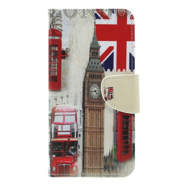 

Чехол-книжка Deexe Color Wallet для Samsung Galaxy A7 2018 (A750) - London Element