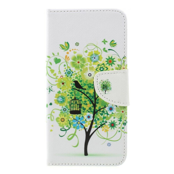 

Чехол-книжка Deexe Color Wallet для Samsung Galaxy A7 2018 (A750) - Green Tree