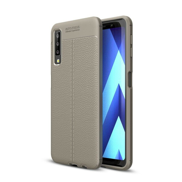 

Защитный чехол Deexe Leather Cover для Samsung Galaxy A7 2018 (A750) - Grey