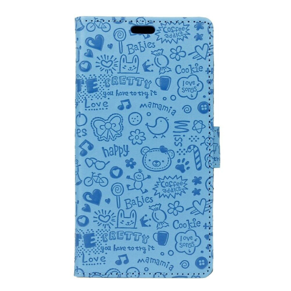 

Чехол-книжка UniCase Graffiti Pattern для Samsung Galaxy J2 Core (J260) - Blue
