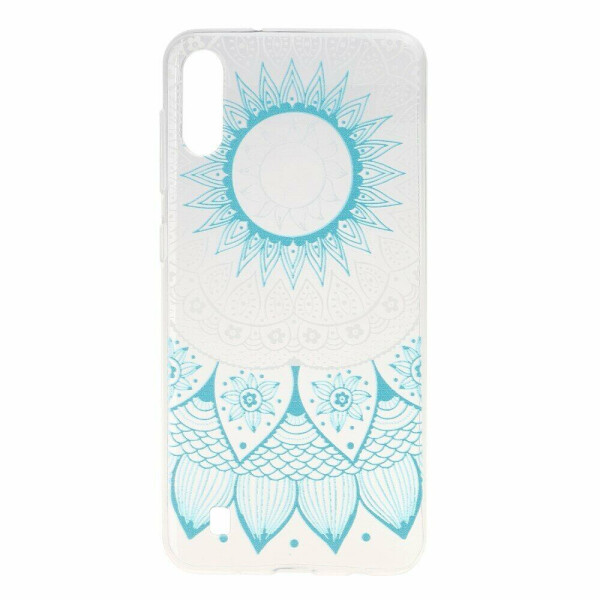

Силиконовый (TPU) чехол Deexe Pretty Glossy для Samsung Galaxy M10 (M105) - Blue Flower