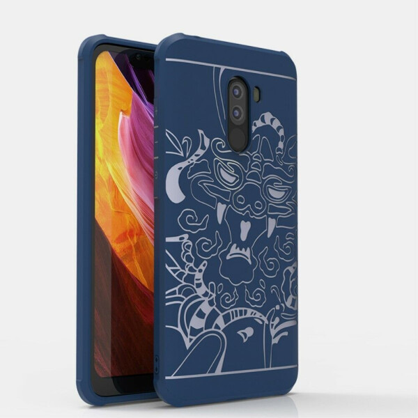

Защитный чехол UniCase Dragon Style для Xiaomi Poco F1 - Blue