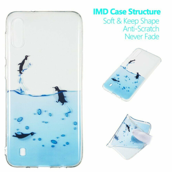 

Силиконовый (TPU) чехол Deexe Pretty Glossy для Samsung Galaxy M10 (M105) - Penguin