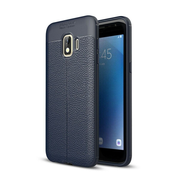 

Защитный чехол Deexe Leather Cover для Samsung Galaxy J2 Core (J260) - Dark Blue