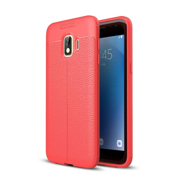 

Защитный чехол Deexe Leather Cover для Samsung Galaxy J2 Core (J260) - Red